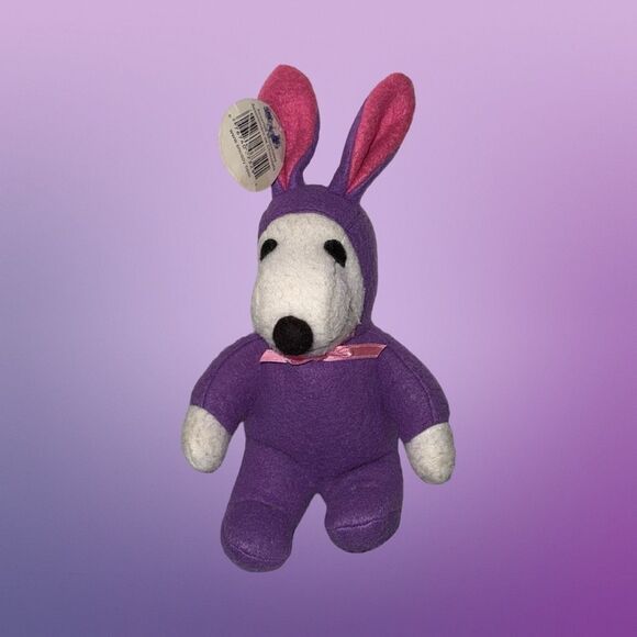 NWT Whitman's Peanuts Easter Bunny Snoopy Plush Stuffed Animal Toy 7” P3 - Picture 5 of 6